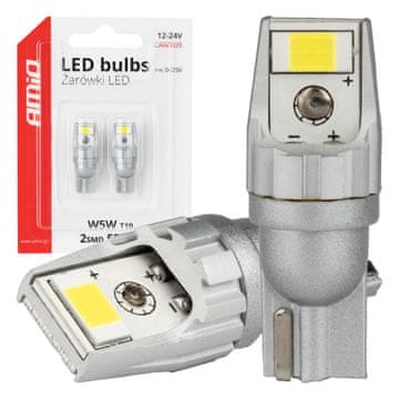 slomart AMiO LED žarulje CANBUS T10 W5W 2SMD 3570 Bijele (12V/24V)