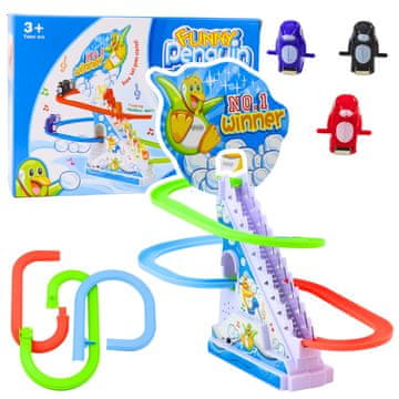 slomart LEAN TOYS Interaktivni pingvini na pokretnim stepenicama