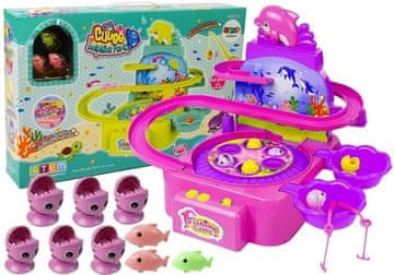 slomart Dječji Set za Pecanje LEAN TOYS Rozi sa Svjetlosnim Efektima