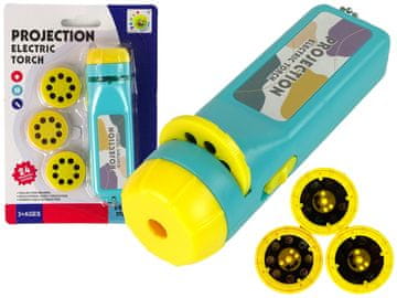slomart LEAN TOYS Plavi projektor za slike s 24 motiva