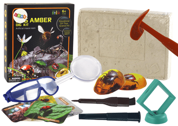 slomart Arheološki set LEAN TOYS: Iskapanja s kukcima u jantaru