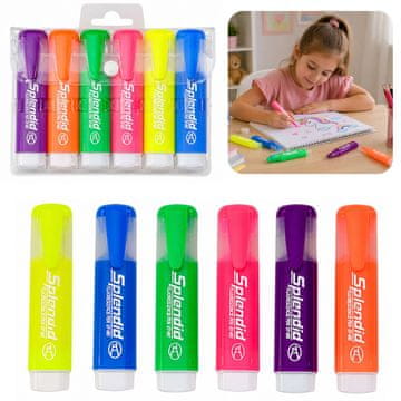 slomart LEAN Set od 6 pastelnih flomastera