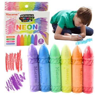 slomart LEAN Set od 6 neonskih kreda