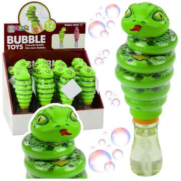 slomart Mjehurići od sapunice LEAN TOYS - mehanička zmija, 2u1, zelena