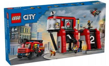 CITY LEGO 60414 City Vatrogasna postaja s vatrogasnim vozilom