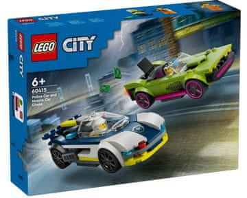 CITY LEGO City 60415 "Policijski auto u potjeri za "muscle carom"" - Akcija na cestama