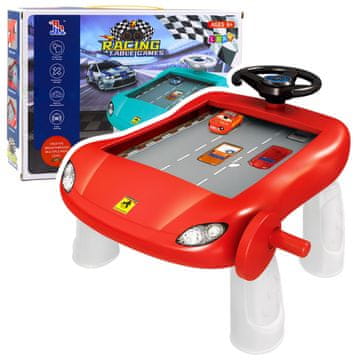 slomart Simulator vožnje, edukativni stol, LEAN TOYS, crveni