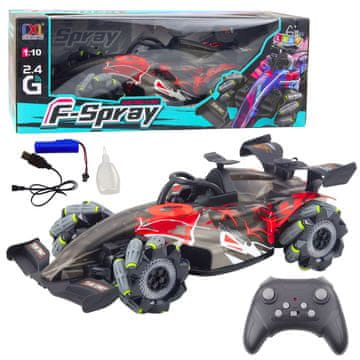 slomart Trkaći auto RC 1:10, svjetla, zvukovi, vodena para, crveni