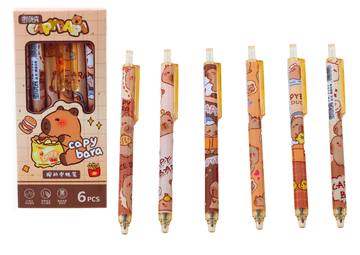 slomart LEAN Set 6 olovaka s motivom kapibare, plave tinte