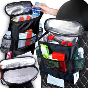 slomart RTO Crna termalna torba s organizatorom za autosjedalicu 10L