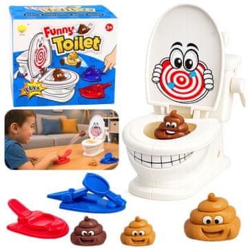 slomart LEAN TOYS Igra bacanja kakice na WC školjku