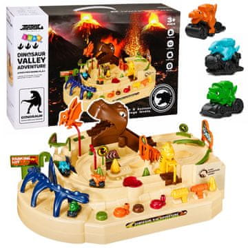 slomart LEAN TOYS Interaktivna Staza s Dinosauraima, 8 Izazova, Vozila
