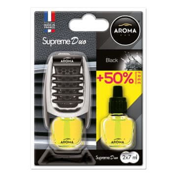 slomart AROMA CAR Aroma Supreme Duo osvježivač za auto, crna