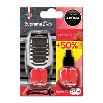 slomart AROMA CAR Aroma Supreme Duo osvježivač za auto, jagoda