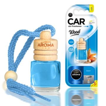 slomart AMiO osvježivač zraka AROMA WOOD Ocean, bočica s drvenim čepom