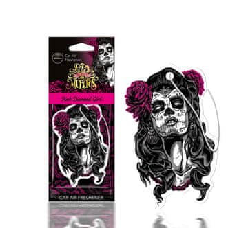 slomart AMiO osvježivač zraka MUERTOS Pink Diamond Girl, celulozna privjesnica