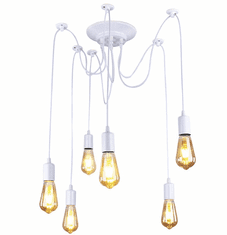 LAMPA ATL Stropni luster "Pauk" ZD74B, 6 krakova, bijeli