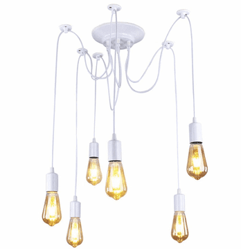 LAMPA ATL Stropni luster "Pauk" ZD74B, 6 krakova, bijeli