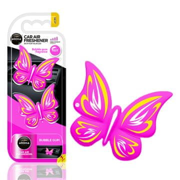slomart Osvježivač zraka AROMA CAR, leptir, bubble gum, 2 komada