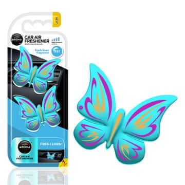 slomart Osvježivač zraka AROMA CAR, leptir, svježe rublje, 2 komada