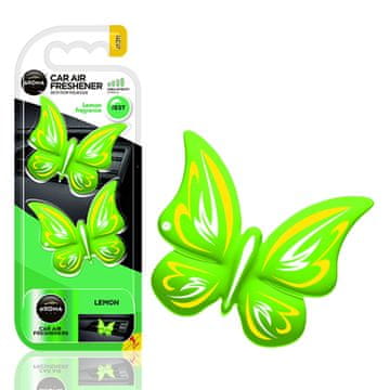 slomart Osvježivač zraka AROMA CAR, leptir, limun, 2 komada