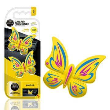 slomart Osvježivač zraka AROMA CAR, leptir, vanilija, 2 komada