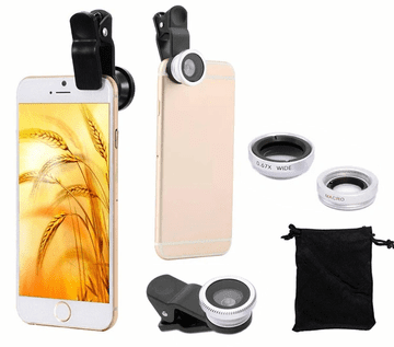 slomart ATL AK315A Komplet 3 objektiva za pametni telefon, srebrni