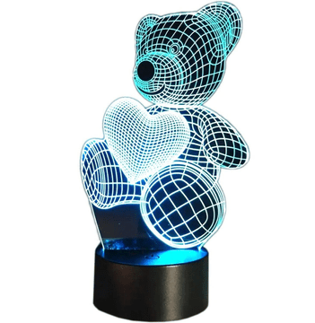 slomart ATL 3D LED noćno svjetlo 'Medo sa srcem'