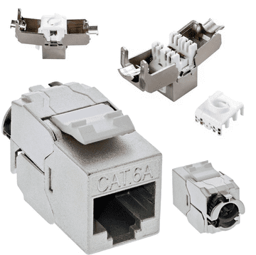 slomart ATL RJ10 Keystone modul RJ45 STP Cat.6a, bez alata