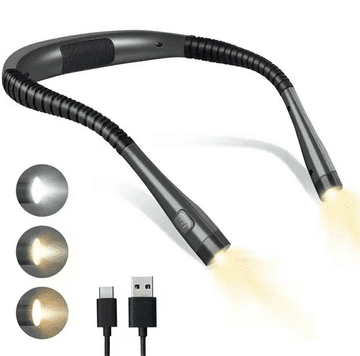 slomart ATL DA244 LED naglavna lampa za čitanje, crna