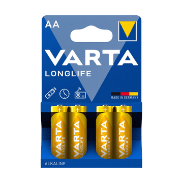 Bateria Varta LR6 Longlife baterije (AA), 4 kom.