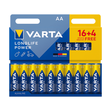 Bateria Varta LR06 Longlife Power baterije, 16+4 kom