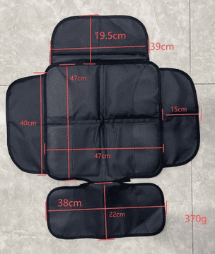 slomart ATL Zaštitna podloga za autosjedalicu ISOFIX, crna