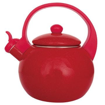 slomart KingHoff KH-2080 Emajlirani lonac za vodu, crveni, 2.2L