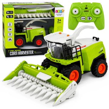 slomart RC kombajn s kukuruznim hederom, svjetla, zvukovi, 1:24