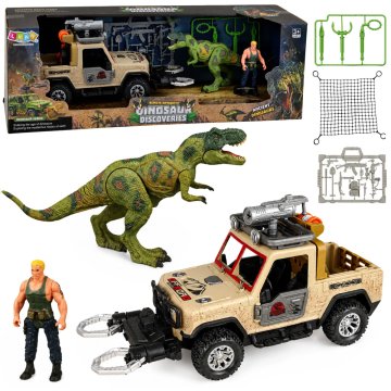 slomart Set T-Rex Lovac sa džipom i zvukovima