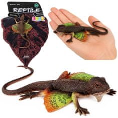 AGAMA Gumena agama s kožnim naborom, savitljiva, realistična, 13 cm