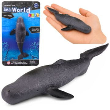 slomart Gumeni kit LEAN TOYS, rastezljiv, realistični morski sisavac 18 cm