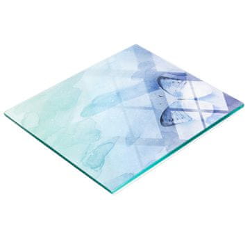 tulup.cz Staklena daska za rezanje s grafikom plavog leptira 60x52 cm