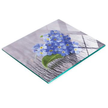 tulup.cz Kaljena višenamjenska ukrasna staklena ploča Nezaboravke 60x52 cm