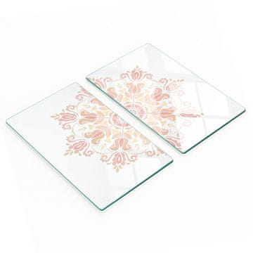 tulup.cz Staklene kuhinjske daske za rezanje s grafičkim ukrasnim ornamentom 2x30x52 cm