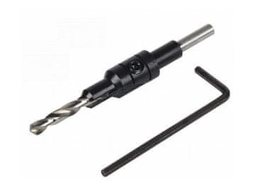 Wolfcraft upuštač sa zakošenjem 5 mm, potvrda. Promjer vijka 4-4,5 mm.