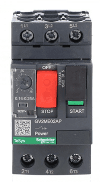 Schneider TeSys Deca Motorni prekidač 3P 0,06 kW 0,16-0,25 A PL GV2ME02AP