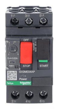 Schneider TeSys Deca Motorni prekidač 3P 0,18 kW 0,40-0,63A PL GV2ME04AP