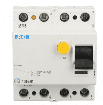 EATON 4P diferencijalni prekidač 100A 0.1A tip AC pfim-100/4/01 102824