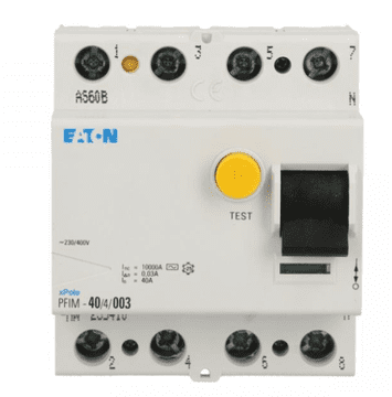 EATON 4P 40A 0.03A diferencijalni prekidač tip AC pfim-40/4/003 235410