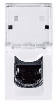 LEGRAND Mosaic Jednostruka računalna utičnica RJ45 cat.5e FTP bijela 076552