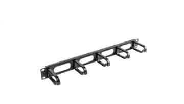 Lanberg 19 1U organizator kabela s 5 držača - tip B crni AK-1205-B