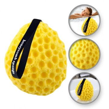 Spužva sa saćem za mokro pranje tijela 10 cm, nježni piling GB03