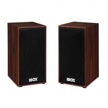 slomart iBox IGLSP1 2.0 zvučnici za računalo, 10W RMS, smeđi